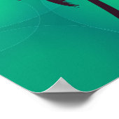 ハッピーウォーターカラーおもしろい引用文 ポスター (角)