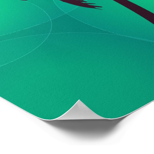 ハッピーウォーターカラーおもしろい引用文 ポスター (角)