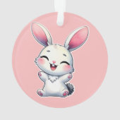 ハッピーウォーターカラーバニー オーナメント (裏面)