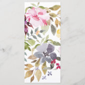 ハッピーウォーター結婚カラー花模様式 プログラム (裏面)