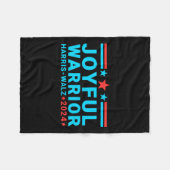 ハッピーウォーリアカマラハリスティムワルツワルツ2024 フリースブランケット (正面(横))