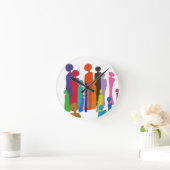 ハッピーウォールクロック ラウンド壁時計 (ホーム)