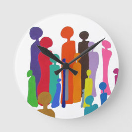 ハッピーウォールクロック ラウンド壁時計