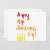 ハッピーエイジ認識度デーおもしろい誕生日 ポストカード (正面/裏面)