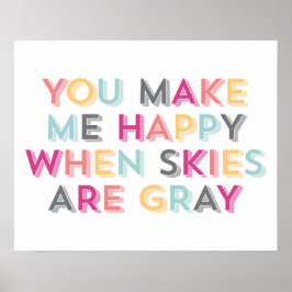 ハッピーエイズタイムズスカイズグレープリント ポスター