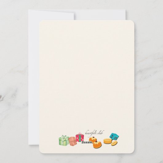 ハッピーエイチングホリデーグリーティングカード シーズンカード (裏面)