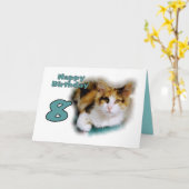 ハッピーエイフ誕生日カリコキャットカード カード (黄色い花)