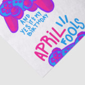 ハッピーエイプリルフールズデイ誕生日ゲーマー 薄葉紙 (詳細)