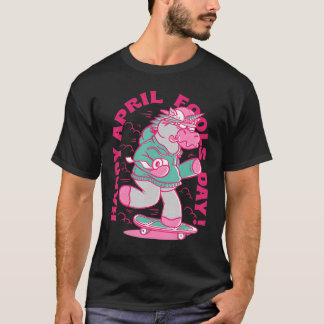 ハッピーエイプリルフールズデイ2022年4月1日4月ジョーク Tシャツ