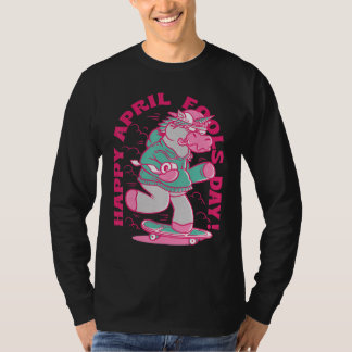 ハッピーエイプリルフールズデイ2022年4月1日4月ジョーク Tシャツ