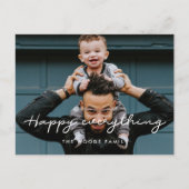 ハッピーエイモダンスシンプルトの休日の写真 ポストカード (正面)