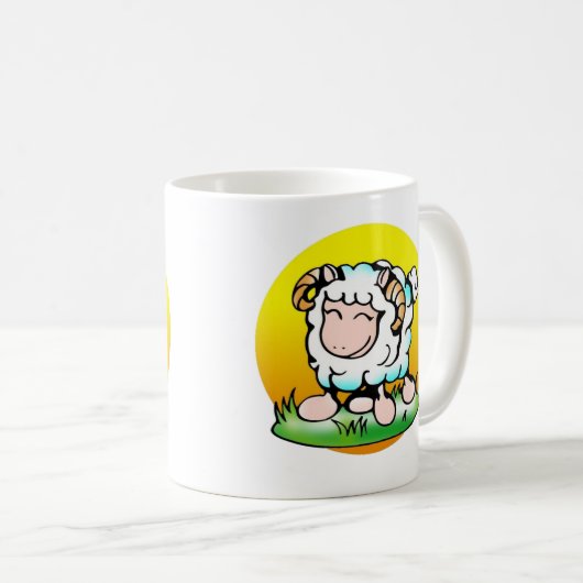 ハッピーエイリアムズRAMマンガ・オン・グラス コーヒーマグカップ (正面右)