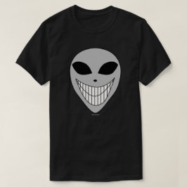 ハッピーエイリアンスマイルティース宇宙科学フィクション Tシャツ