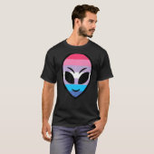 ハッピーエイリアンビジェンダー国旗 Tシャツ (正面フル)