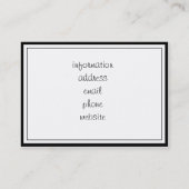 ハッピーエクシーズ踊りペンギン付き/バナー コーリングカード (裏面)