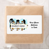 ハッピーエクシーズ踊りペンギン付き/バナー ラベル (インサイチュ)