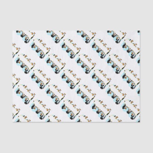 ハッピーエクシーズ踊りペンギン付き/バナー 薄葉紙 (正面)