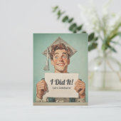 ハッピーエクセルホールド招待状 ポストカード (スタンド正面)