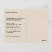 ハッピーエクセルホールド招待状 ポストカード (裏面)