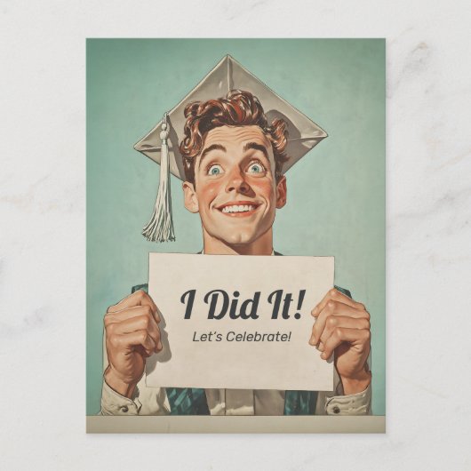 ハッピーエクセルホールド招待状 ポストカード (正面)