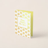 ハッピーエチオピアニューイヤーフォイルカード 箔カード (正面)