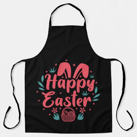 ハッピーエッグスター – イースターエッグデー エプロン (正面)