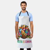 ハッピーエッグスター – イースターエッグ狩り エプロン (着用した状態)