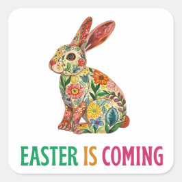 ハッピーエッグスター – イースターエッグ スクエアシール