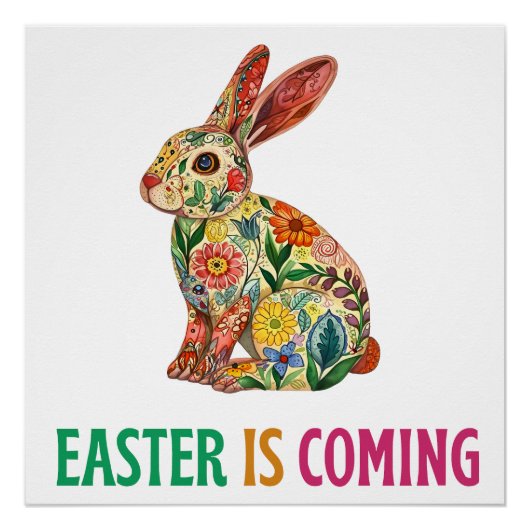 ハッピーエッグスター – イースターエッグ ポスター (正面)