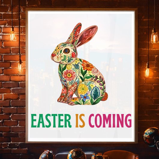 ハッピーエッグスター – イースターエッグ ポスター