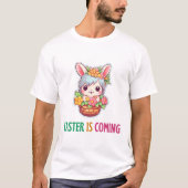 ハッピーエッグスター – イースターエッグ Tシャツ (正面)