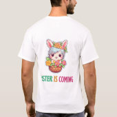 ハッピーエッグスター – イースターエッグ Tシャツ (裏面)