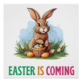 ハッピーエッグスター – イースターバニー ポスター (正面)