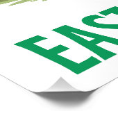 ハッピーエッグスター – イースターバニー ポスター (コーナー)