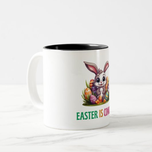 ハッピーエッグスター – ハッピーイースター! ツートーンマグカップ (正面左)