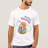 ハッピーエッグスター – 伝統 Tシャツ (正面)