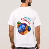 ハッピーエッグスター – 写真 Tシャツ (裏面)