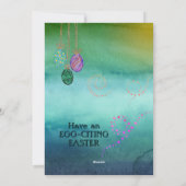 ハッピーエッグ狩りバニー&シックスオレンジホリデーカード シーズンカード (裏面)