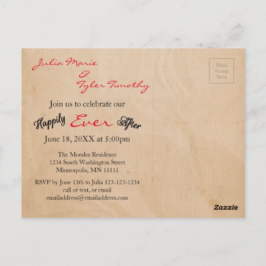 ハッピーエバーアフターの写真 - ポストカード (裏面)