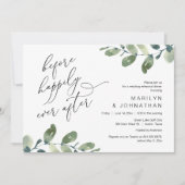 ハッピーエバーアフターの前に ウェディング リハーサル ディナー 招待状 (正面)