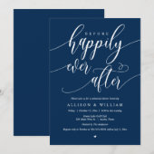 ハッピーエバーアフターの前に、リハーサルディナー 招待状 (正面/裏面)