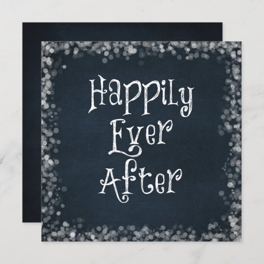 ハッピーエバーアフターの名言 招待状 (正面/裏面)