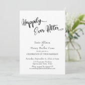 ハッピーエバーアフターの結婚式の披露宴のゴールドコンフェッティ 招待状 (スタンド正面)