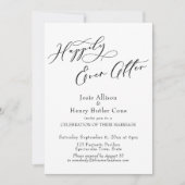 ハッピーエバーアフターの結婚式の披露宴、赤いポピー 招待状 (正面)