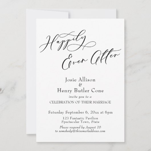 ハッピーエバーアフターの結婚式の披露宴、赤いポピー 招待状 (正面)