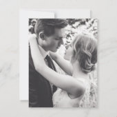 ハッピーエバーアフターの結婚式後のパーティー セーブザデート (裏面)