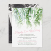 ハッピーエバーアフターの結婚式後のパーティー セーブザデート (正面/裏面)