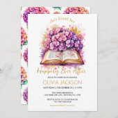 ハッピーエバーアフターアジサイブライダルシャワー 招待状 (正面/裏面)