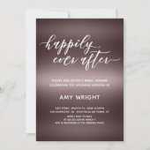 ハッピーエバーアフターオンホテルバラ金ゴールドブライダルシャワー 招待状 (正面)