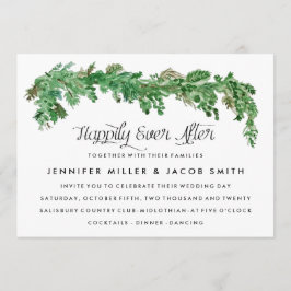 ハッピーエバーアフターグリーンリー結婚式招待状 招待状